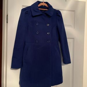 Blue Peacoat From Forever21